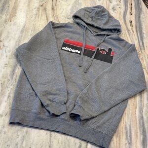 Stevens Institute of Technology | Men's Gray and Red Hoodie Sz L